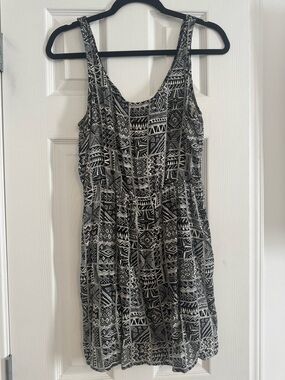 Forever 21 Black and White Aztec Mini Dress